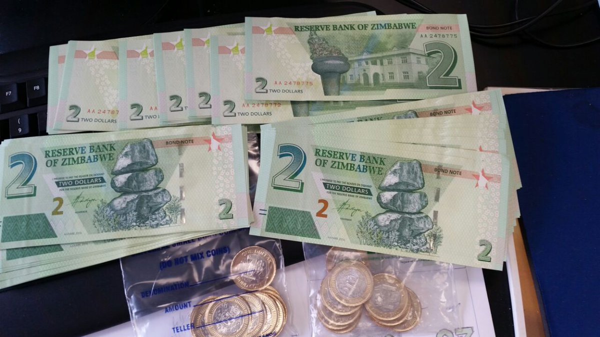 bond-notes in Zimbabwe